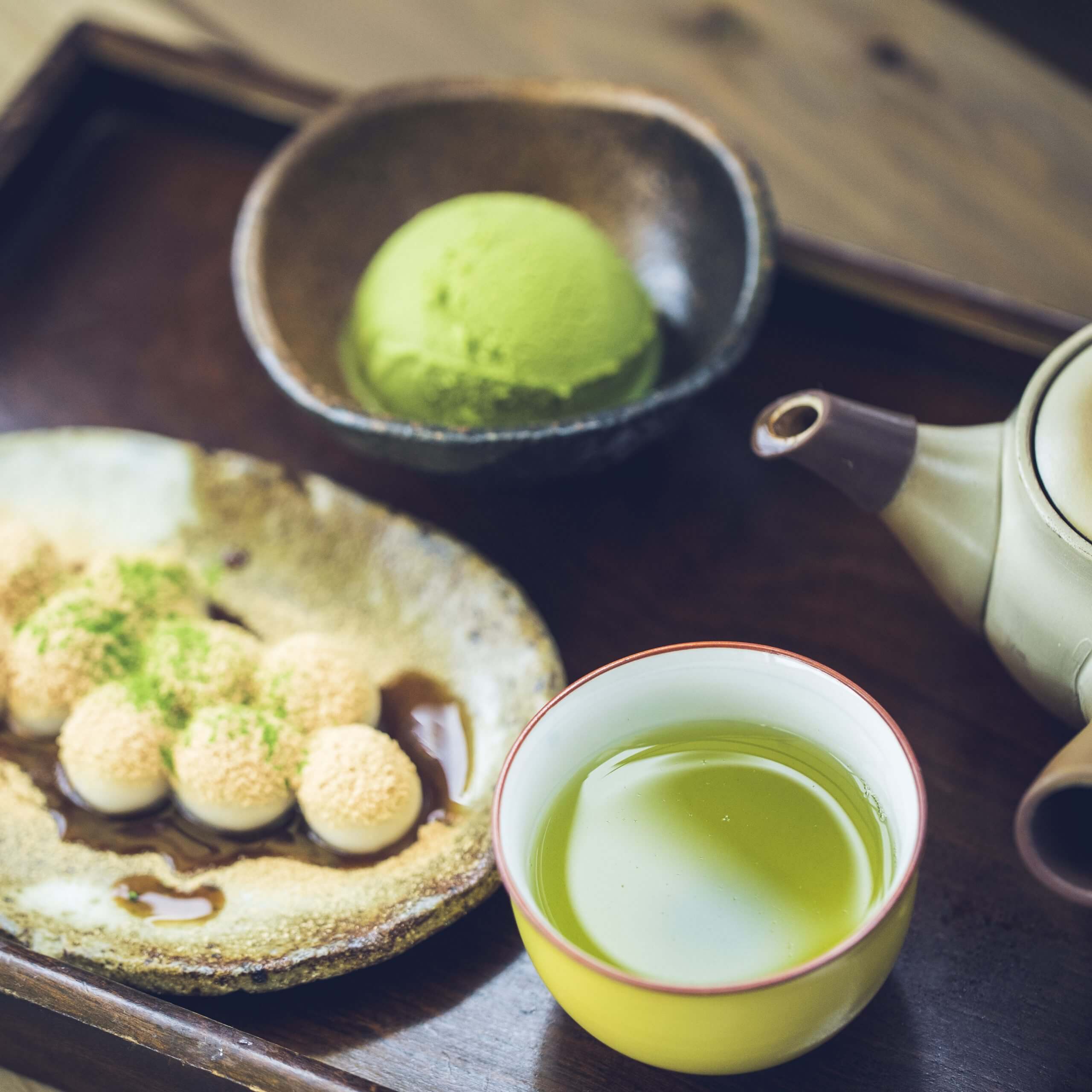 御団子(アイス付)とドリンクセット