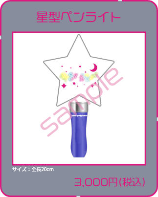 星型ペンライト3,000円