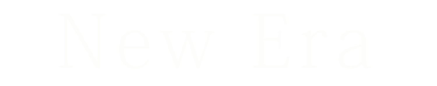 NEW ERA文字