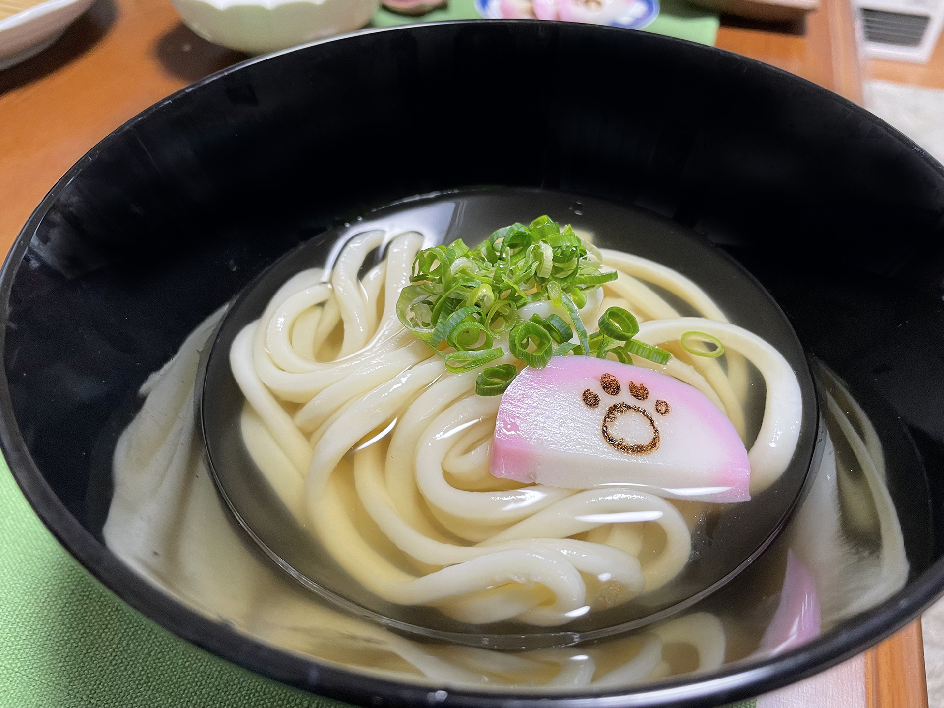 パソコン用うどんの写真
