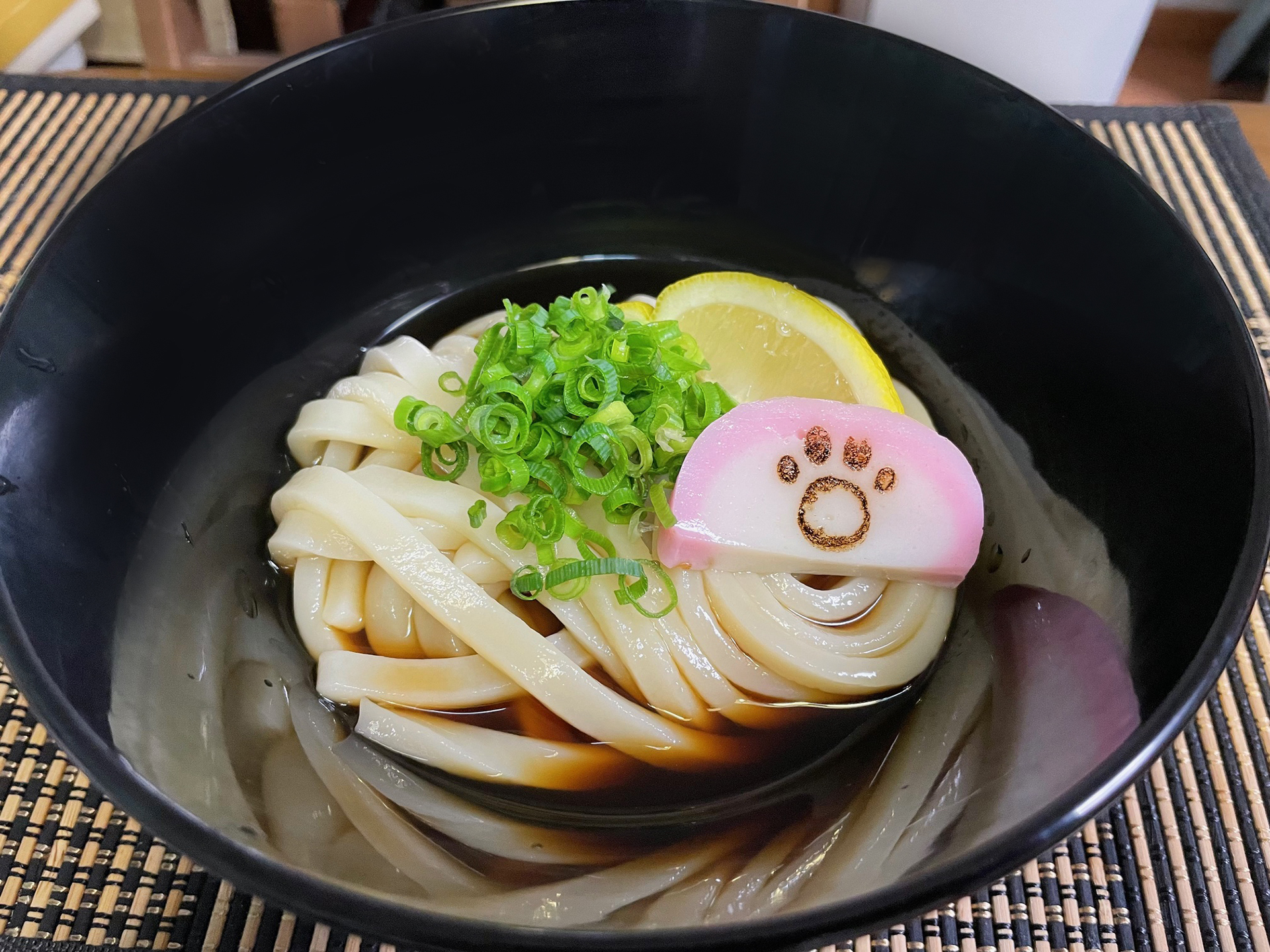 パソコン用うどんの写真