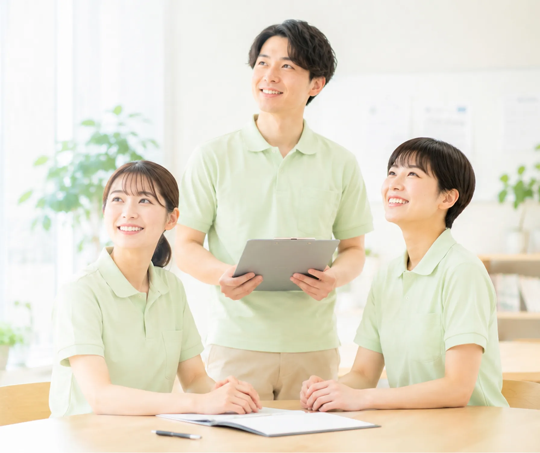 職員同士の写真