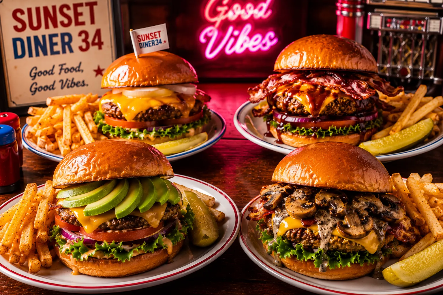 ハンバーガーの画像