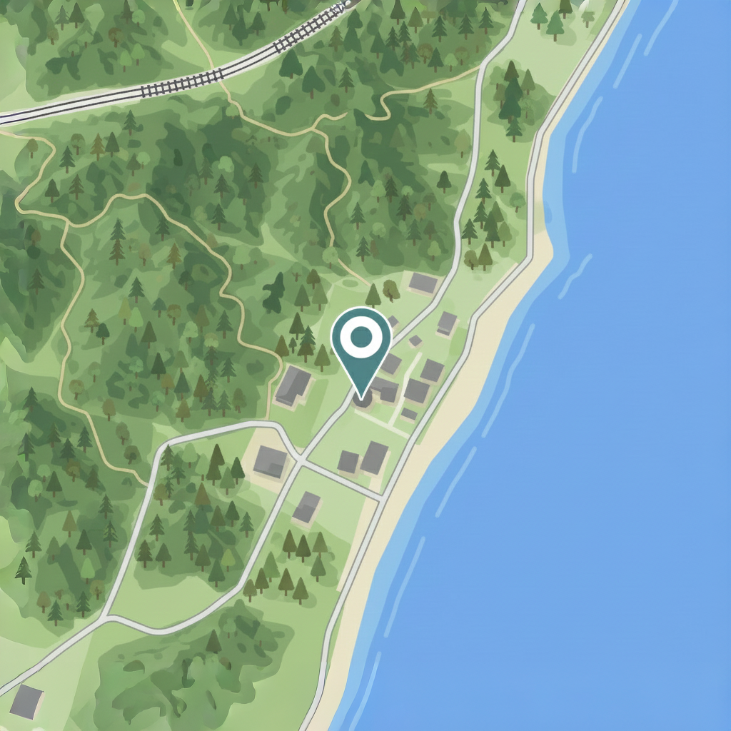 旅館周辺の地図